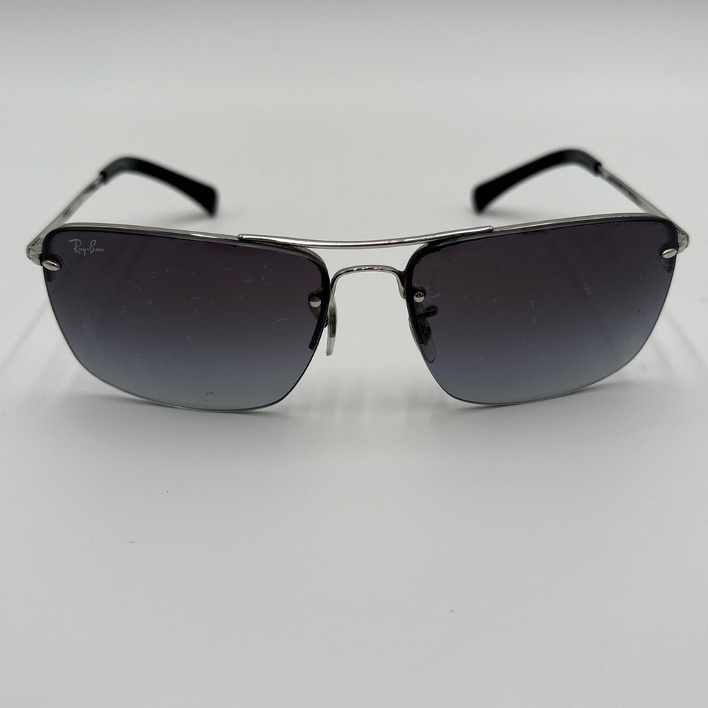 Ray-Ban Rb3183 Rimless Rectangular Sunglasses Ita… - image 1
